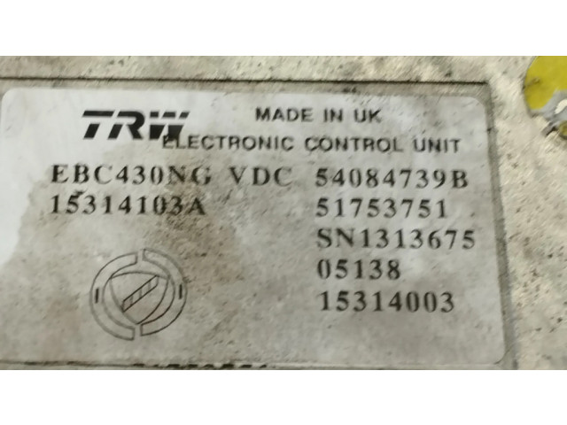 Блок АБС 54084739B, 51753751   Fiat  Croma  2006-2016 года