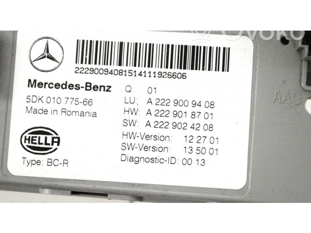 Блок комфорта A2229024208, A2229018701 Mercedes-Benz S W222