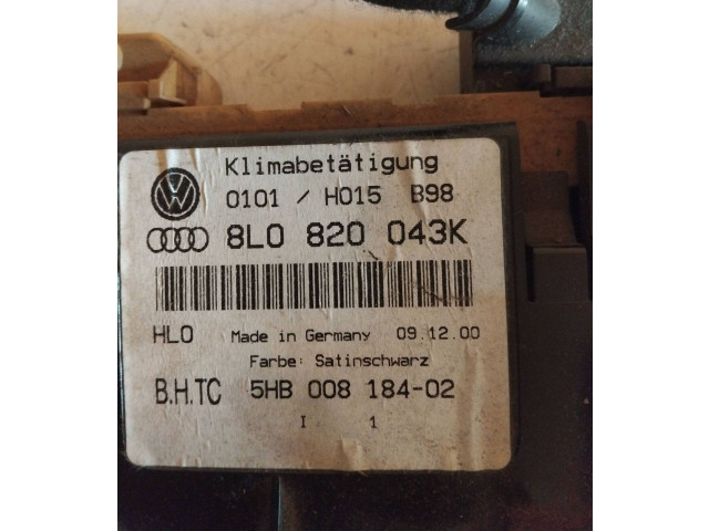 Блок предохранителей 8L0820043K, 5HB00818402 Audi A3 S3 8L
