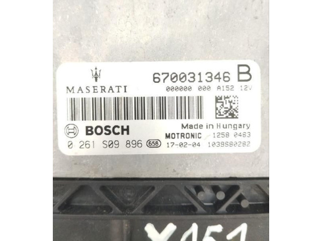 Řídící jednotka 670031346, 0261S09896 Maserati Levante 2017