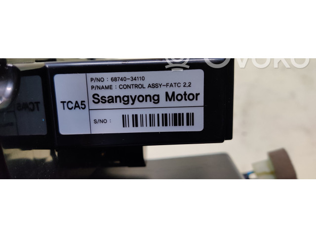 Блок управления климат-контролем 6874034110 SsangYong Korando