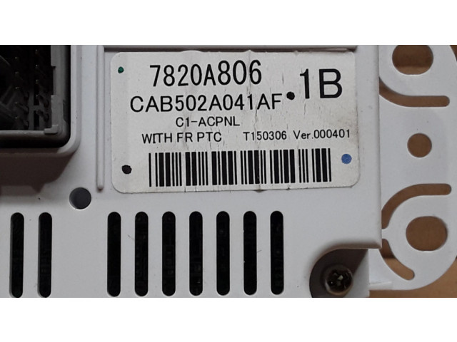 Блок управления климат-контролем 7820A806 Mitsubishi ASX