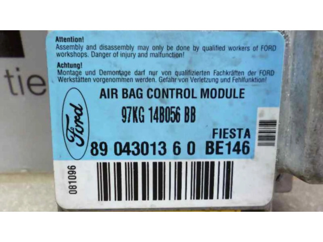 Блок подушек безопасности 97KG14B056BB, CENTRALITAAIRBAG   Ford Ka