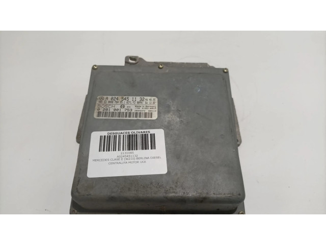 Řídící jednotka A0245451132, 0281001753 Mercedes-Benz E AMG W210 1998