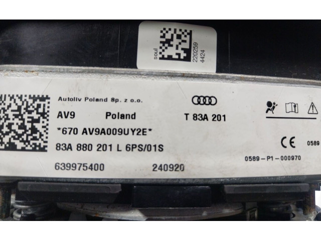 Подушка безопасности водителя 83A880201L6PS, 83A880201L   Audi Q3 F3