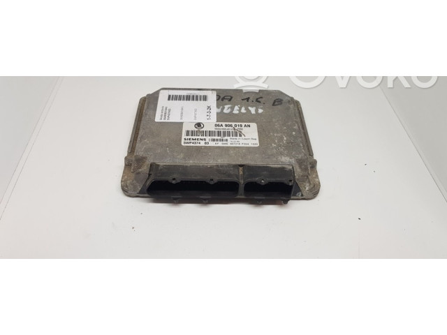 Блок управления двигателя 06A906019AN Skoda Octavia Mk2 (1Z)