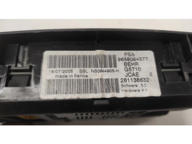 Блок управления климат-контролем 9658084577, 281138632   Citroen C4 I