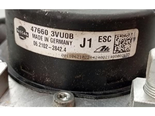 Блок АБС 476603VU0B, 06210228424   Nissan  Note (E11)  2006 - 2014 года