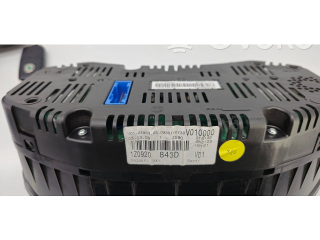 Комплект блоков управления 03G906021TC, 1Z0920843D Skoda Octavia Mk2 (1Z)