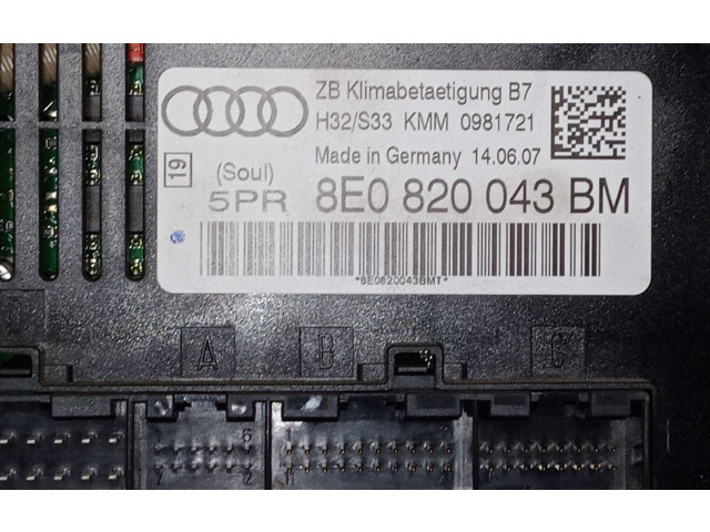 Блок управления климат-контролем 8E0820043BM Audi A4 Allroad