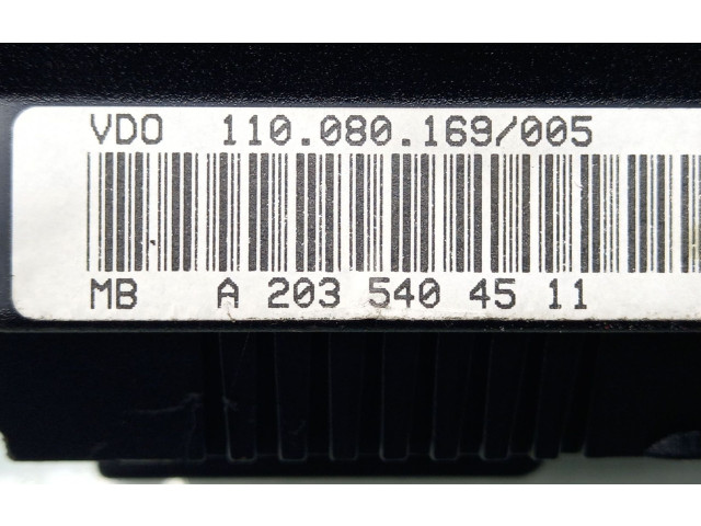 Přístrojová deska  Mercedes-Benz C W203 2002 A2035402448, A2035404511  