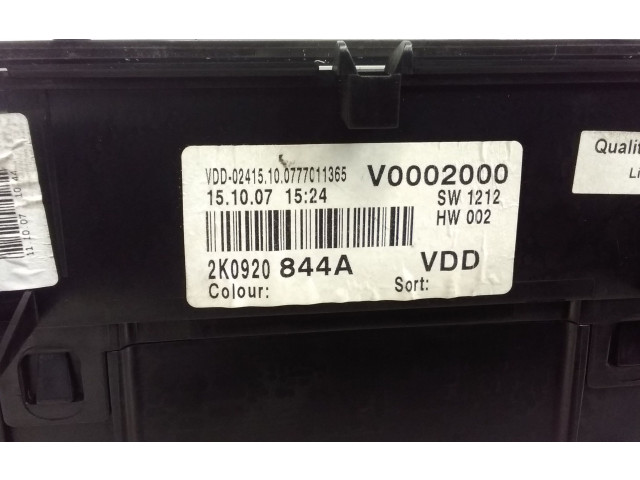 Панель приборов 2K0920844A, V0002000   Volkswagen Caddy       