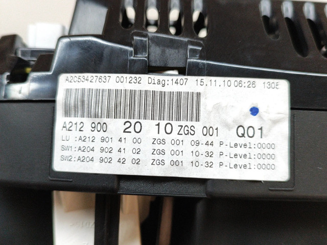 Přístrojová deska Mercedes-Benz E W212 2010 A2129002010, A2129014100