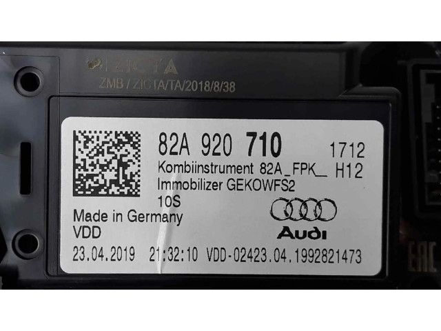 Панель приборов 82A920710, 82A820710 Audi A1