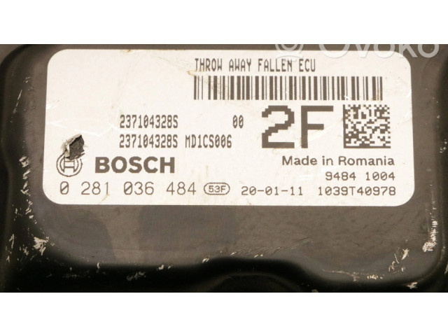 Блок управления двигателя 0281036484 Dacia Logan II