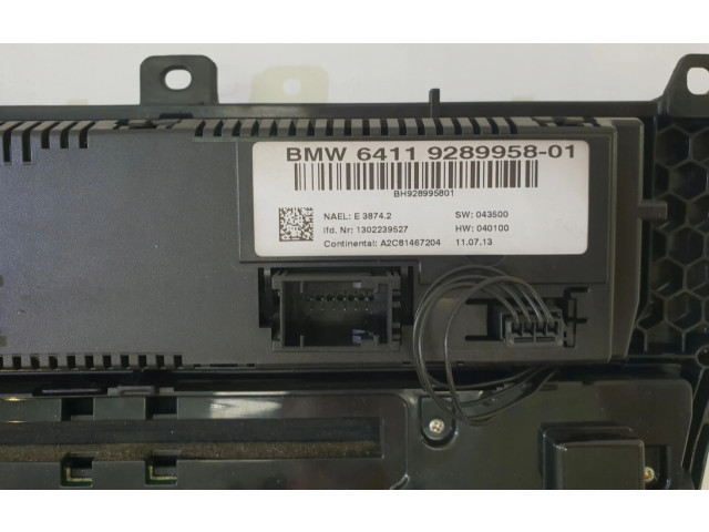 Блок управления климат-контролем 9289958   BMW X3 F25