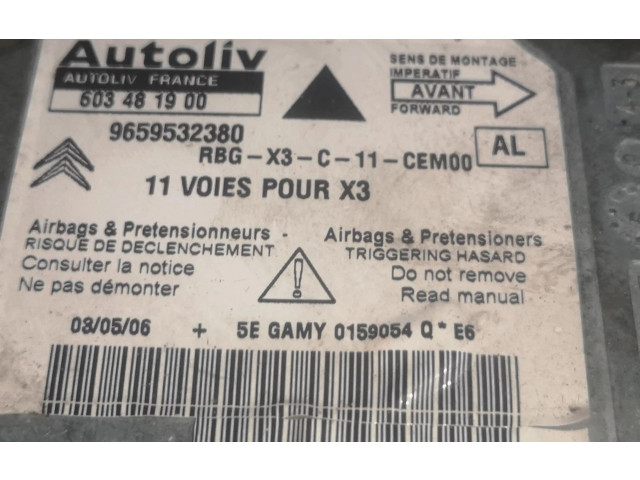 Блок подушек безопасности SLV9659532380 Citroen Berlingo