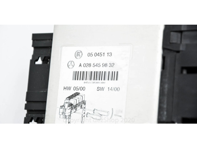 Pojistková skříňka A0285459832 Mercede-Benz S W220 1998