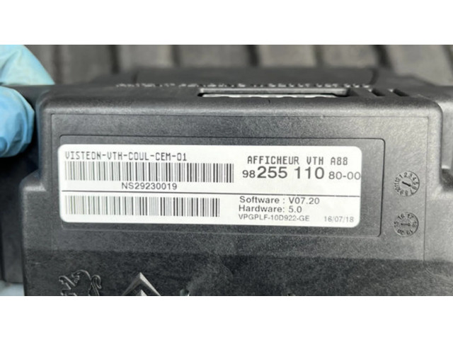 Дисплей 9825511080, W02007057608 Citroen C3 Aircross