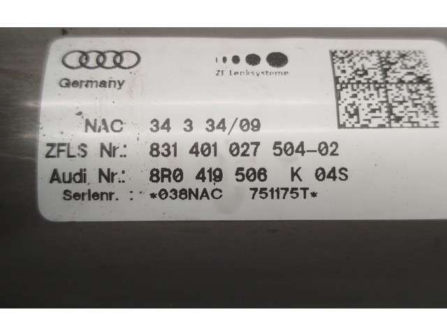 Рулевая рейка 8R0419502M, 8R0419506K Audi Q5 SQ5 2008 - 2017 года