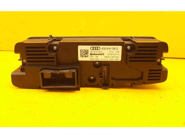 Блок управления климат-контролем 4G0919158Q, 4G0919158Q   Audi A7 S7 4G
