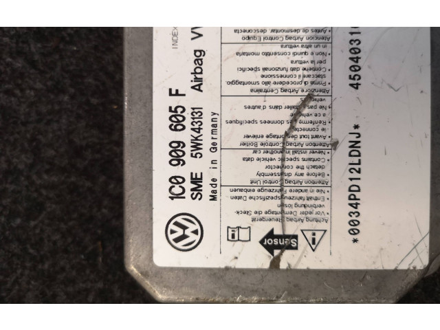 Блок подушек безопасности 1C0909605F, 45040310E   Skoda Fabia Mk2 (5J)