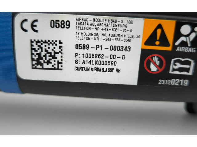 Боковая подушка безопасности 0589P1000343, 23120219   Tesla Model S