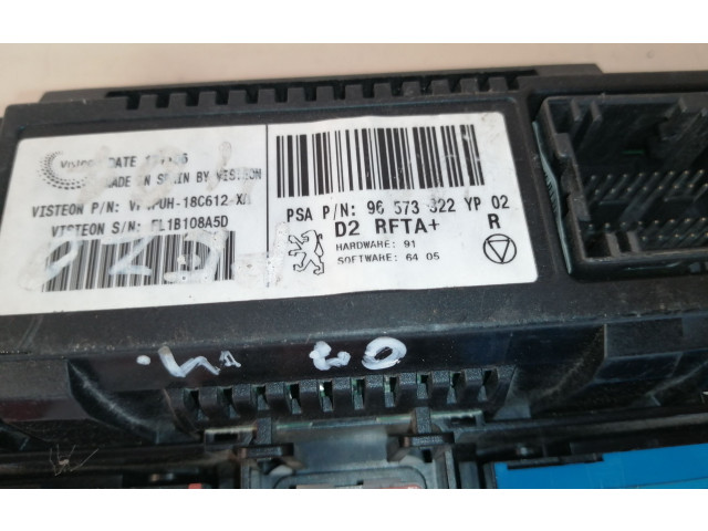 Блок управления климат-контролем 96573322YP, 96573322 Peugeot 407