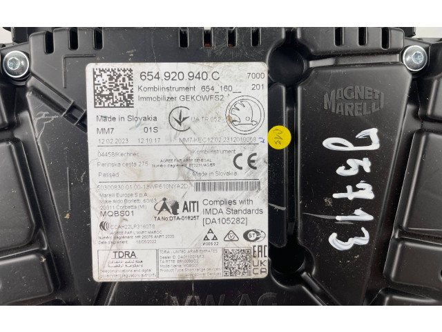 Панель приборов 654920940C   Skoda Kamiq       