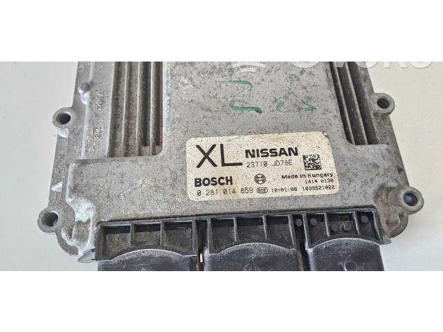 Řídící jednotka 23710JD78E, 0281014859 Nissan Qashqai 2009