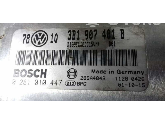Řídící jednotka 3B1907401B, 0281010447 Volkswagen Passat Alltrack 2002