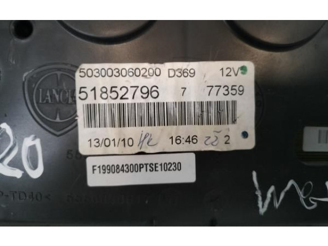 Přístrojová deska  Fiat Punto Evo 2010 51852796  