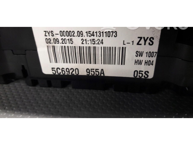 Панель приборов 5c6920955a Volkswagen Jetta USA