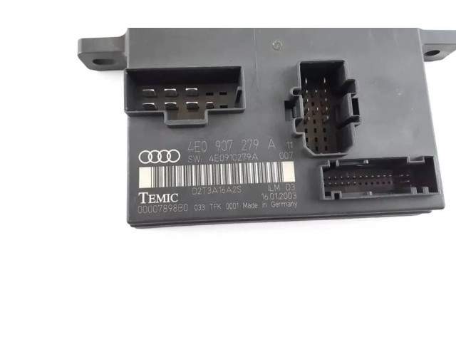 Zámek zadních dveří 4E0907279A, 4E0910279A Audi A8 S8 D3 4E 2006