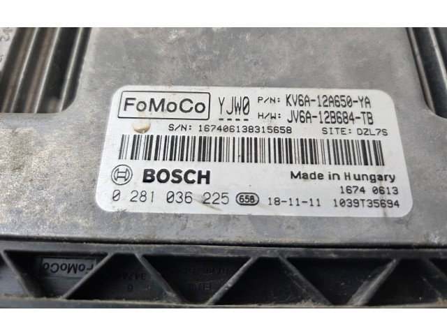 Блок управления двигателя KV6A12A650YA, 0281036225   Ford Transit -  Tourneo Connect