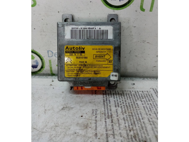 Блок подушек безопасности 9638101980 Citroen Xsara