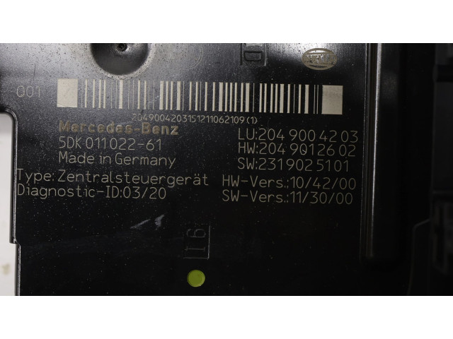Другие блоки управления / модули 2049004203   Mercedes-Benz GLK (X204)       