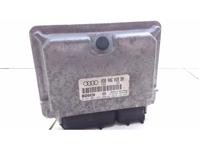 Блок управления двигателя 038906018BN, 0281001847   Audi A3 S3 8L