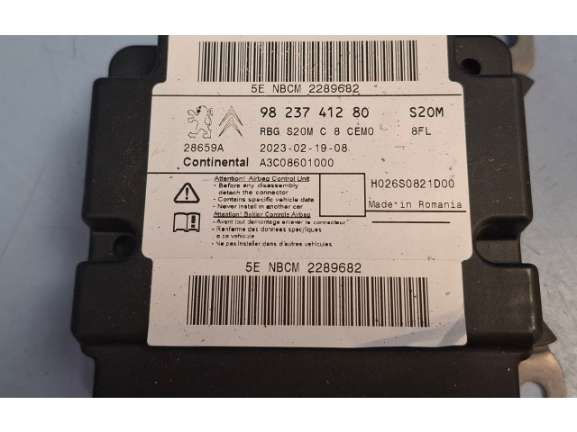 Блок подушек безопасности 9823741280   Peugeot Partner III