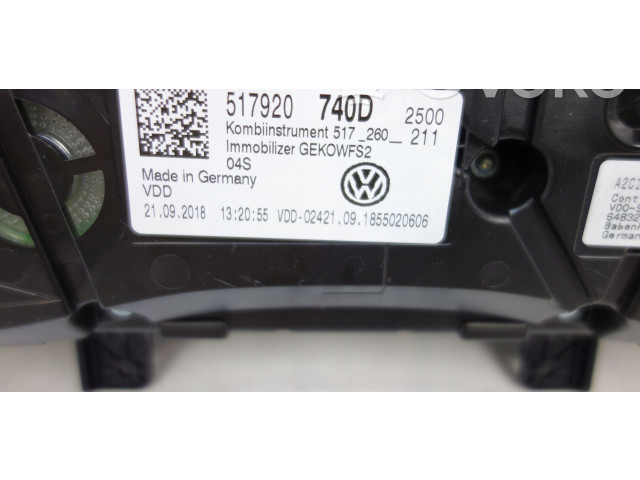 Панель приборов 517920740D, 30268 Volkswagen Golf Sportsvan