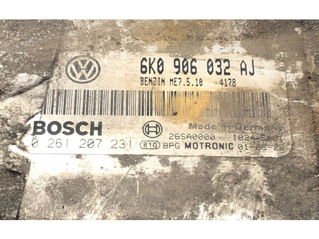 Pojistková skříňka Блок управления двигателем ECU 0261207231 Seat Cordoba (6K) 1994