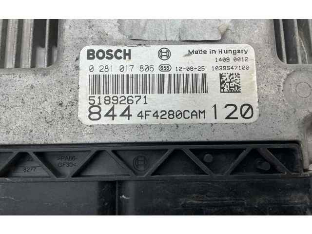 Комплект зажигания 51892671, 0281017806 Lancia Delta III