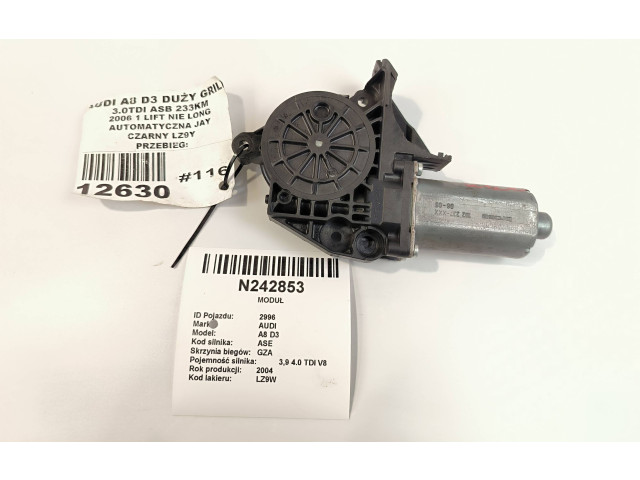 Передний двигатель механизма для подъема окон 0130821765 Audi A8 S8 D3 4E