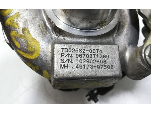 Turbodmychadlo Турбина 9670371380   Citroen Berlingo   