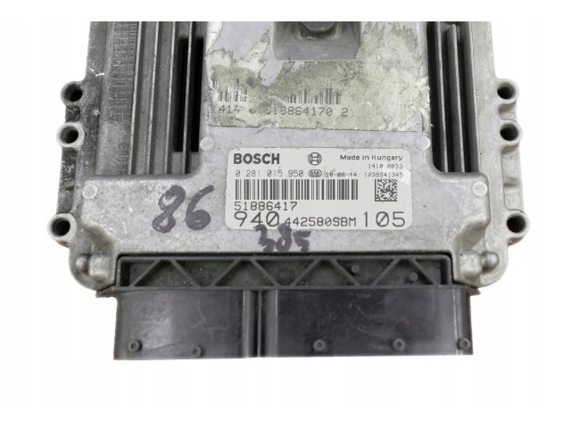 Řídící jednotka 51886417, 0281015950 Alfa Romeo Giulietta 2014