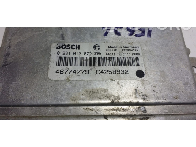 Řídící jednotka 0281010022, 0281010022 Alfa Romeo 156 2003