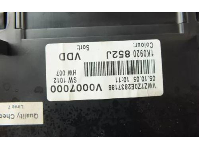 Панель приборов 1K0920852J   Volkswagen Jetta V       