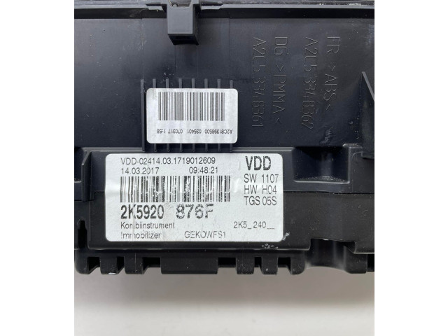 Панель приборов 2K5920876F, A2C81396500 Volkswagen Caddy