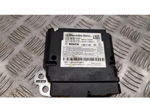 Блок подушек безопасности A1669001609   Mercedes-Benz GL X166