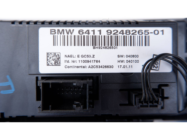 Блок управления климат-контролем 9248265, 1100941764   BMW X3 F25